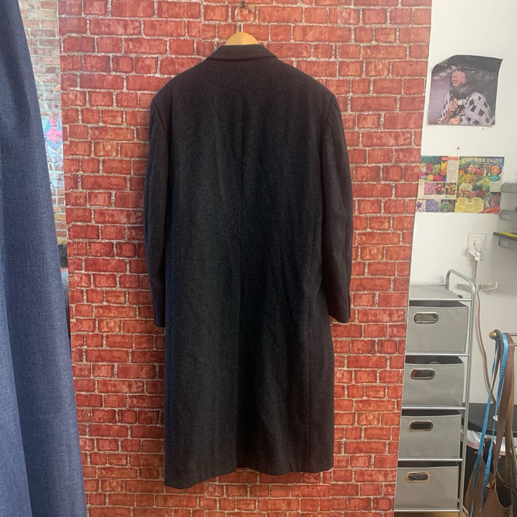 Christian Dior Monsieur Vintage Overcoat Wool Grey Men’s Size XL