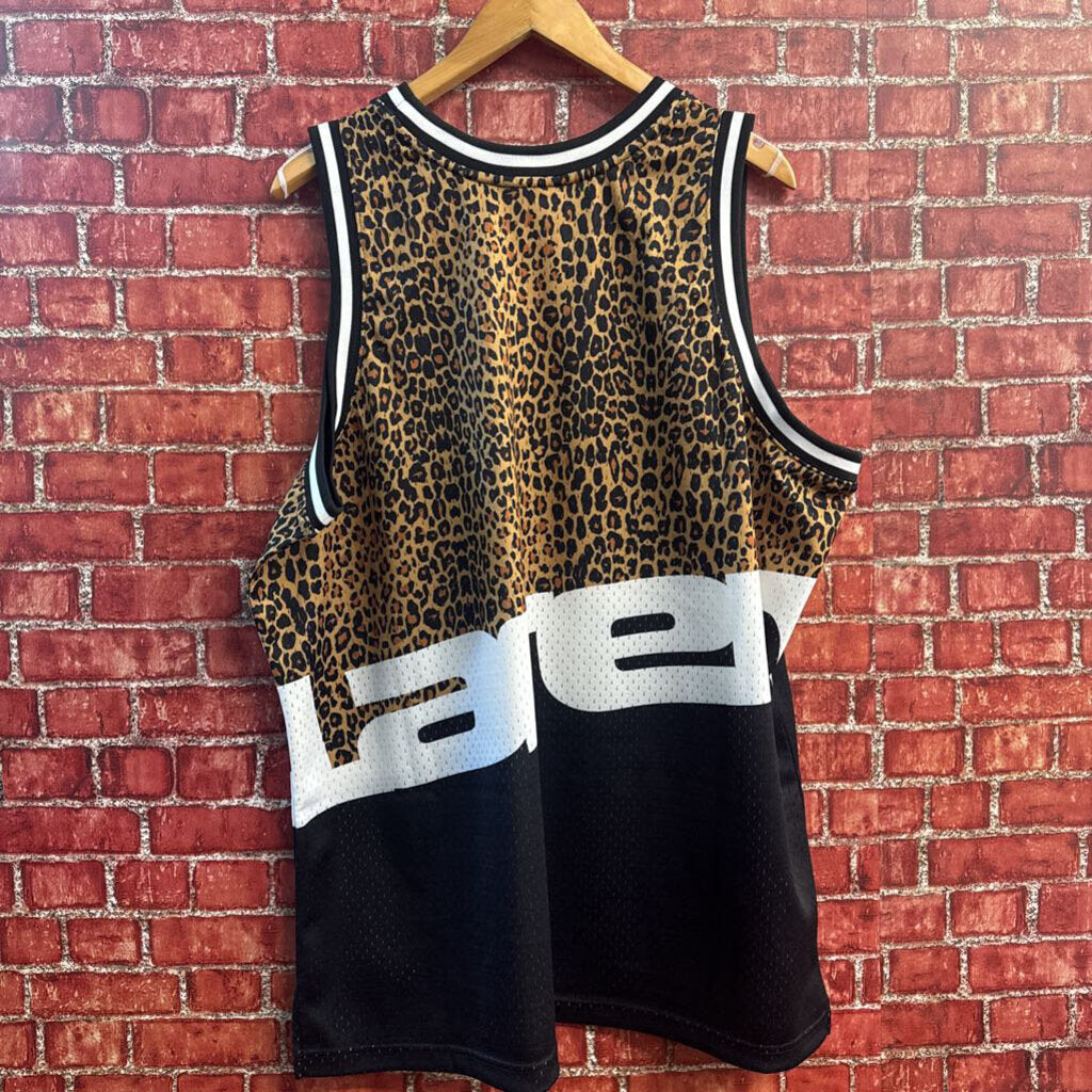 Mitchell & Ness x McLaren Racing Jersey Leopard Print Top Brown/White/Black Men’s Size 2XL