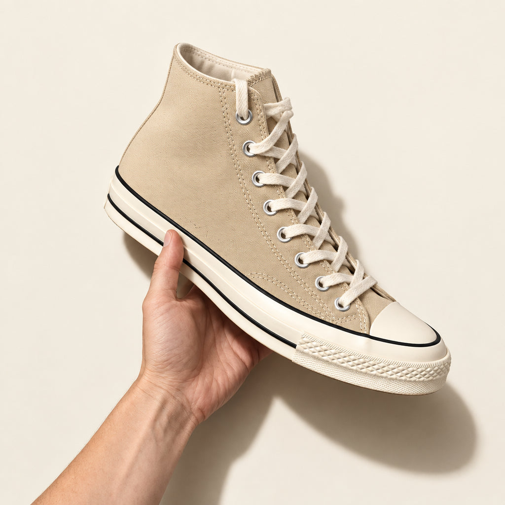 Converse Chuck Taylor High Top Sneaker Beige Size 8.5M
