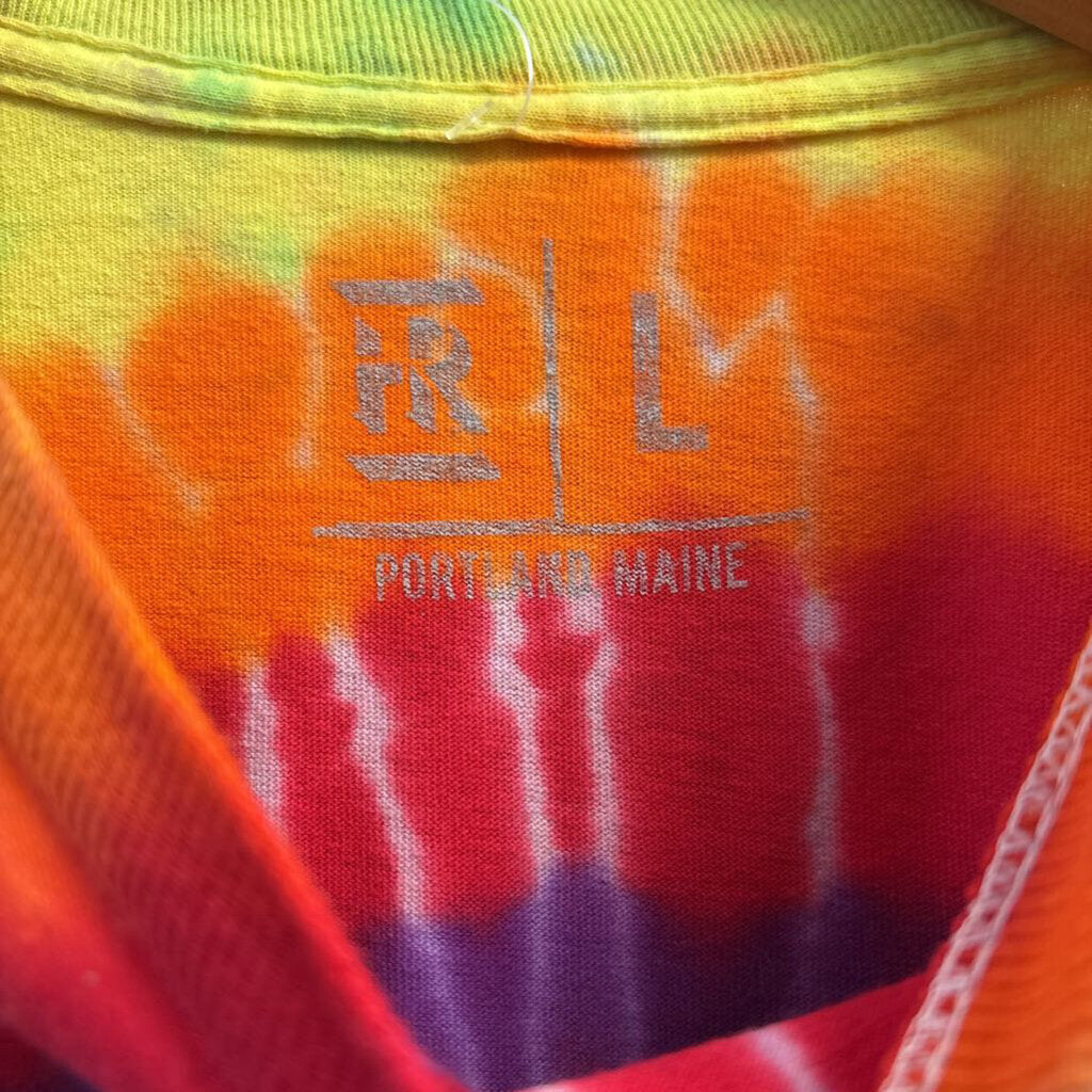 The Highroller Lobster Co. Long Sleeve Tee Lobster Rainbow Size L