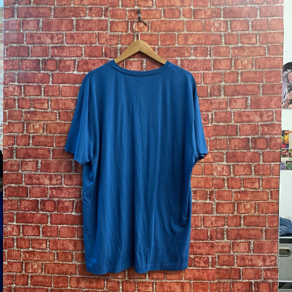 Lacoste V Neck Tee Blue Men’s Size 4XL