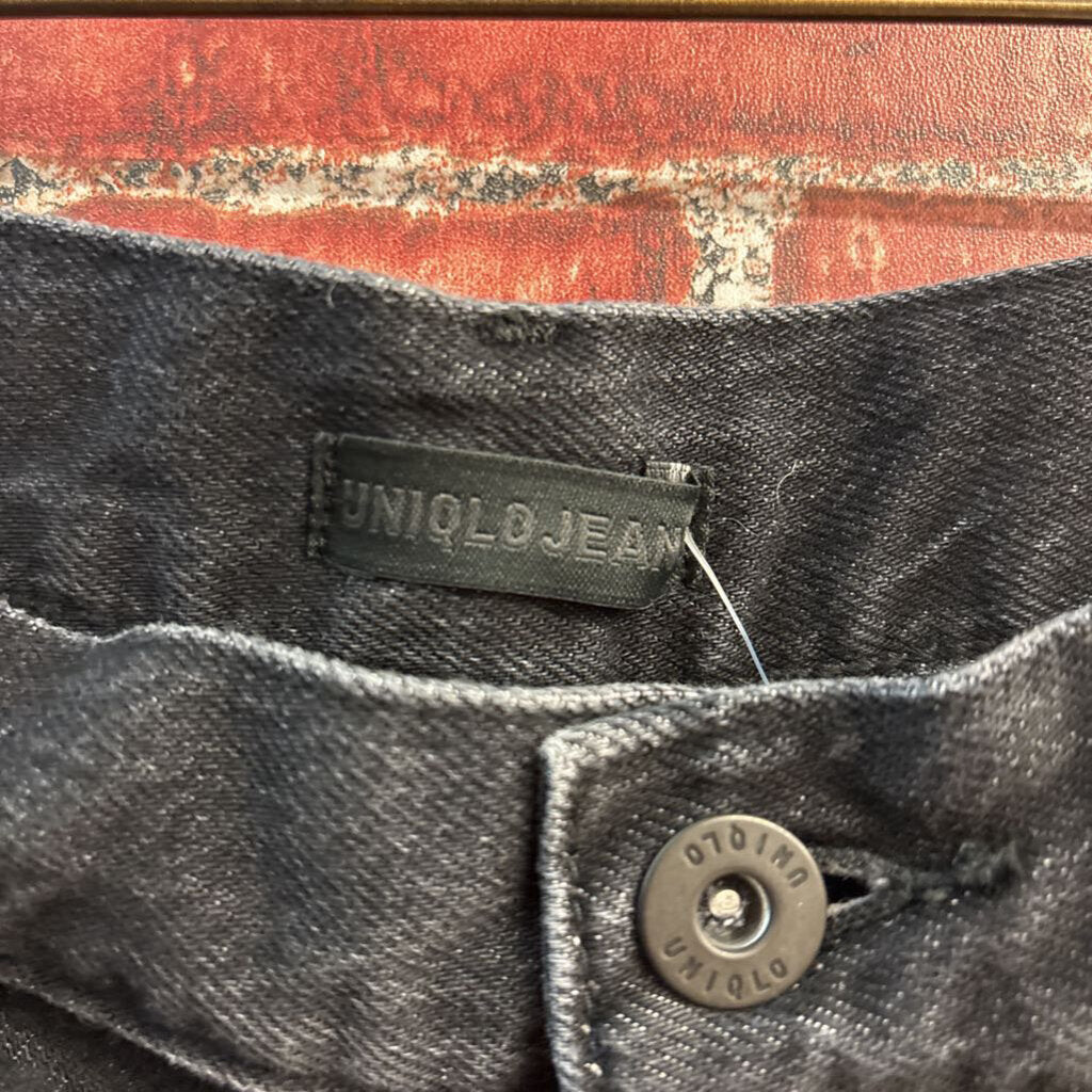 Uniqlo Jeans Wide Leg Dark Grey Men’s Size 32