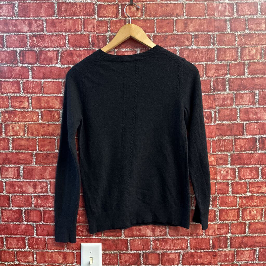 Banana Republic Sweater Merino Wool Blend Black Size M
