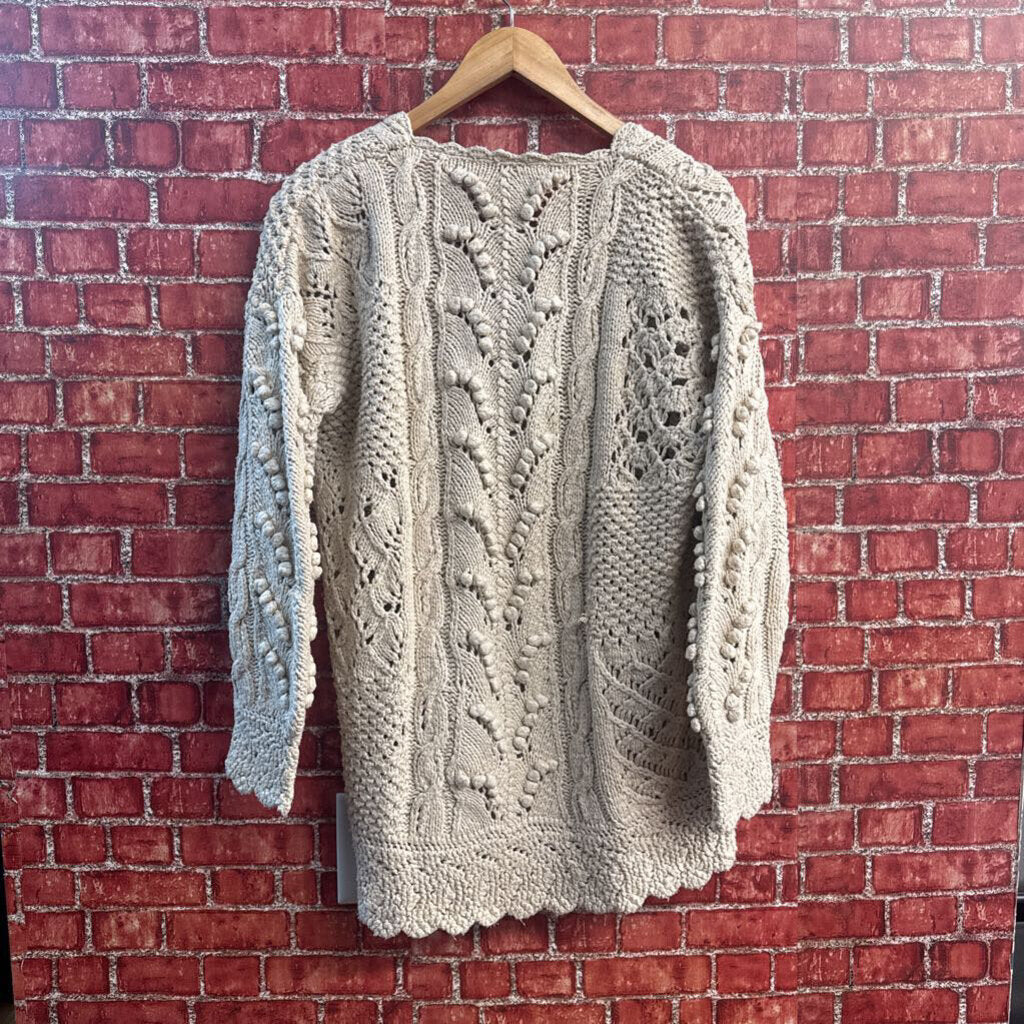 NWT Vintage Express Tricot Silk Blend Cable Knit Sweater Ladies Size XS
