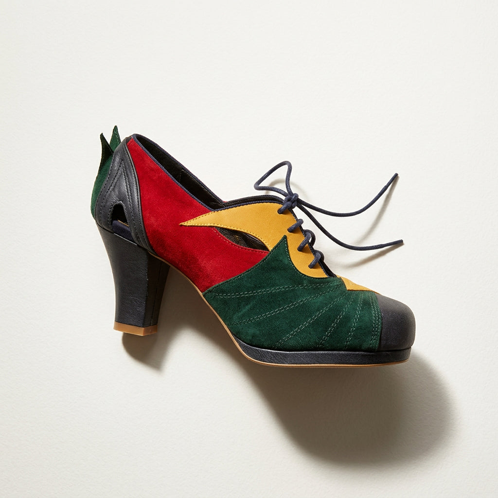 Miss L-Fire Mary Jane Heels Multi Color Size 39 (8.5L)