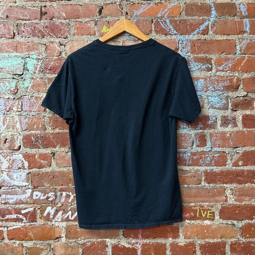 Fruit of the Loom Tee NIGHT LIFE Black/White Men’s Size S
