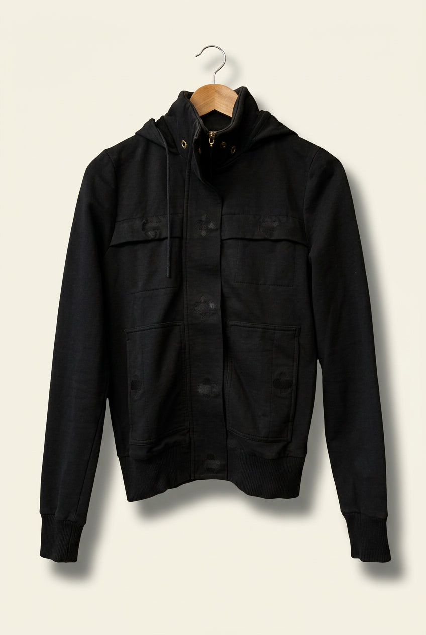 L.A.M.B. Y2K Zip Hoodie Black AS-IS (missing zipper pull) Ladies Size S