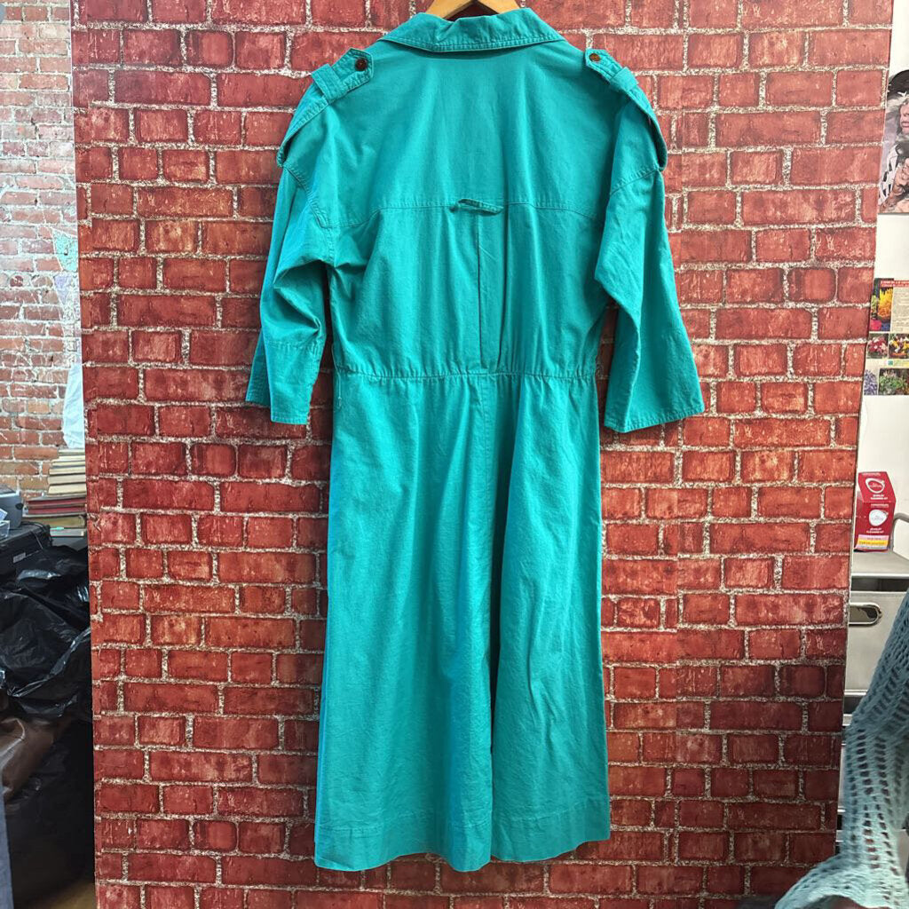 Impromptu Blue Midi Dress LS Ladies Size 10