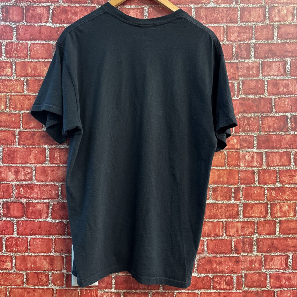 Double Wonderful Screen-Printed "Twin Peaks" Graphic T-Shirt Black Multi Color Men’s Size L