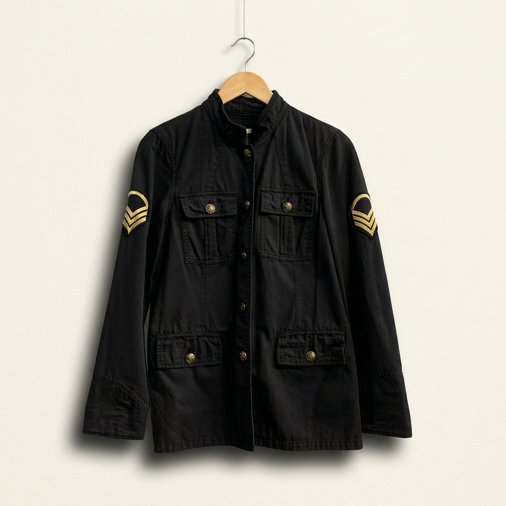 Ecote Military Utility Jacket Charcoal Ladies Size S