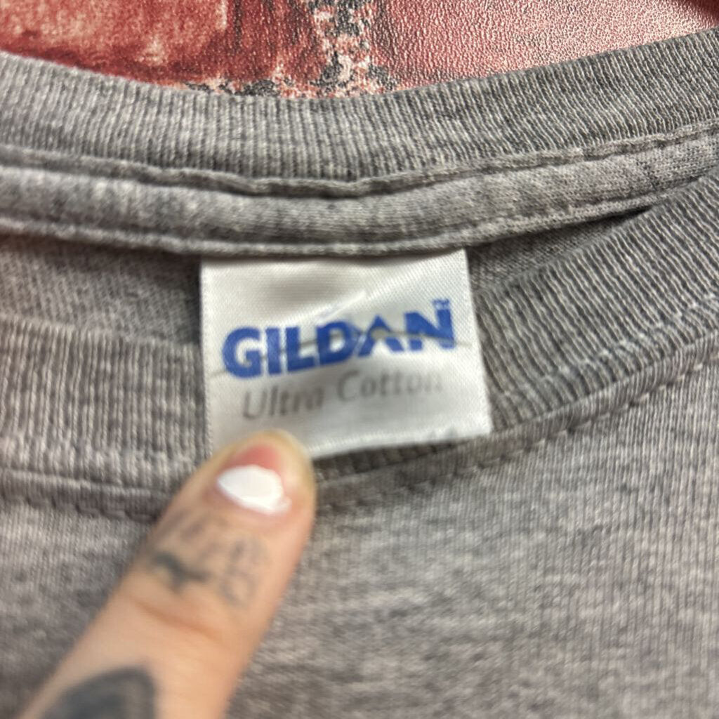 Gildan Born To Ride T-shirt Grey/Black Men’s Size 2XL