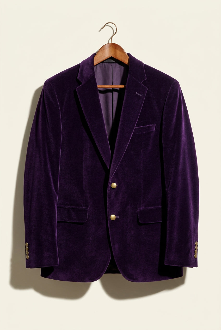 Hugo Boss Velvet Blazer Purple Men’s Size M