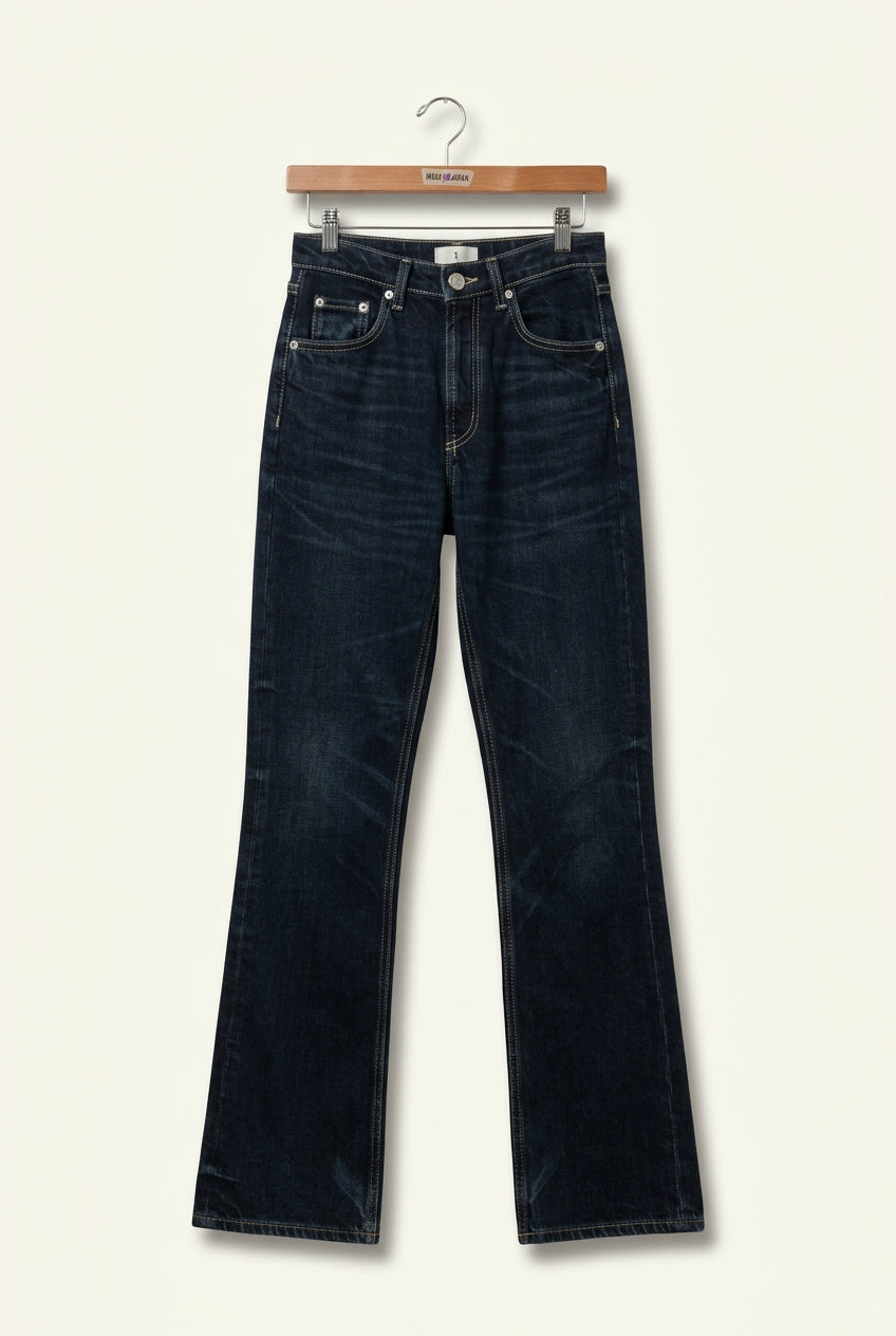 Zara Denim Jeans High-Waisted Dark Blue Ladies Size 4