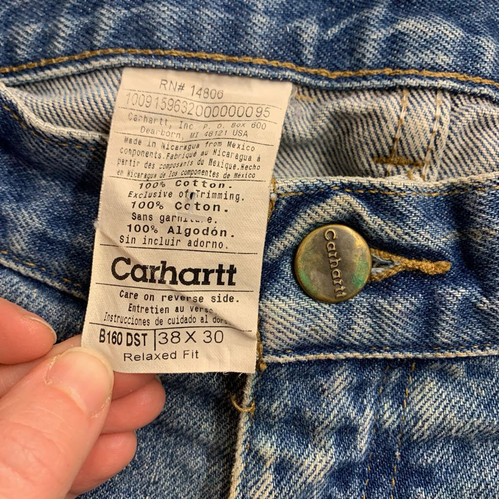 Carhartt Denim Jeans Wide Leg Blue Men’s Size 38