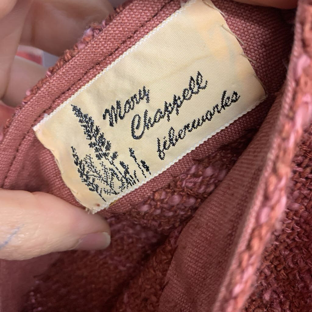 Mary Chappell Fiberworks Vintage Tank Knit Mauve Ladies Size M