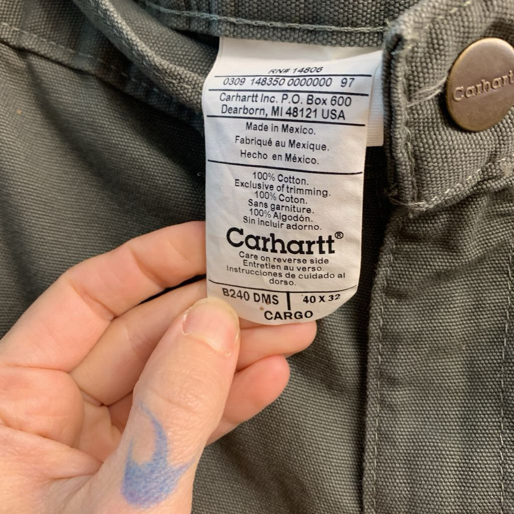 NWT Carhartt Cargo Pants Olive Men’s Size 40x32