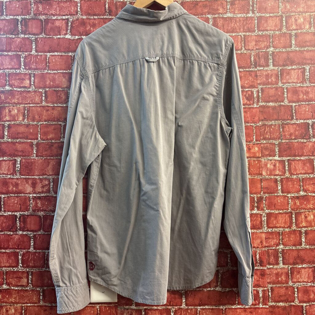 Buffalo David Button Button Up Grey Men’s Size L