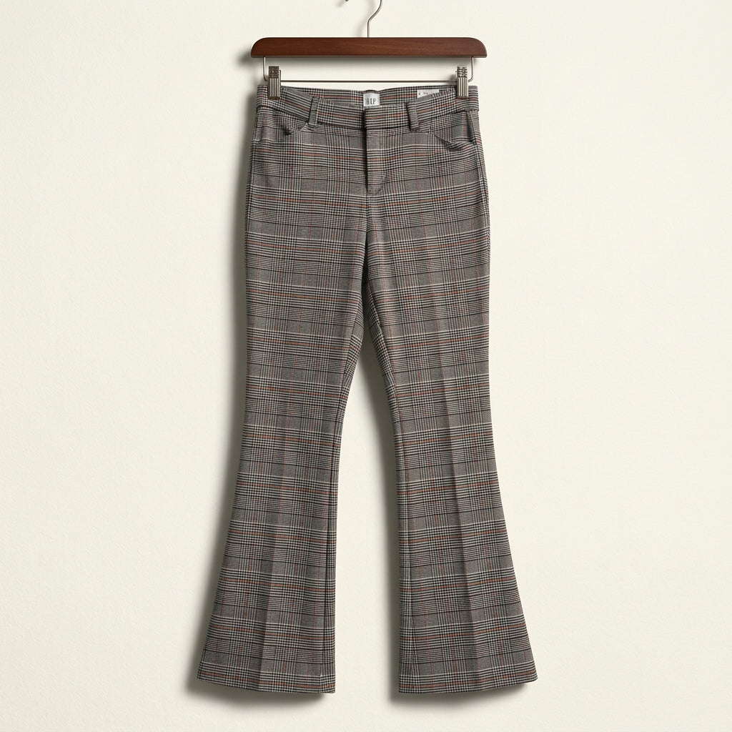 Gap Legging Pants Plaid Grey/Red Ladies Size 2
