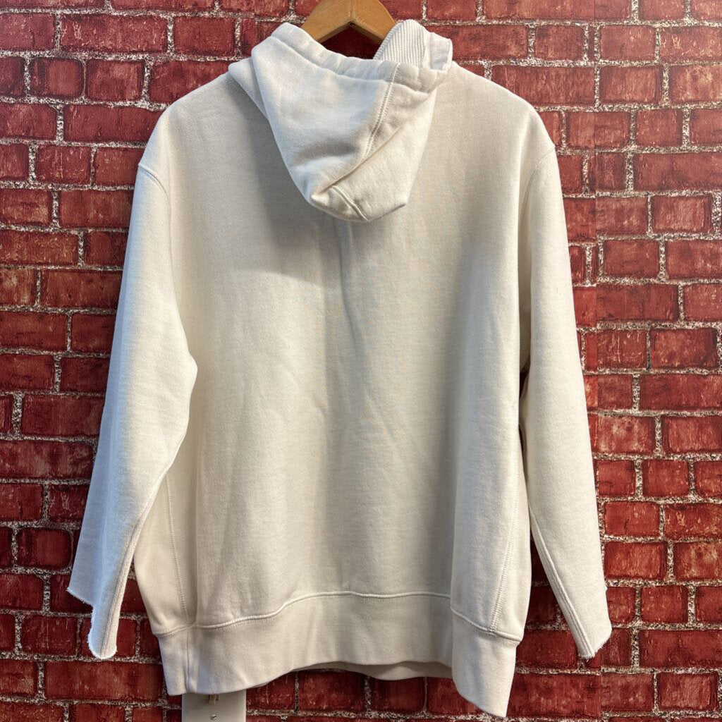 Polo Ralph Lauren Hoodie Crop Sleeve Big Pony White/Navy