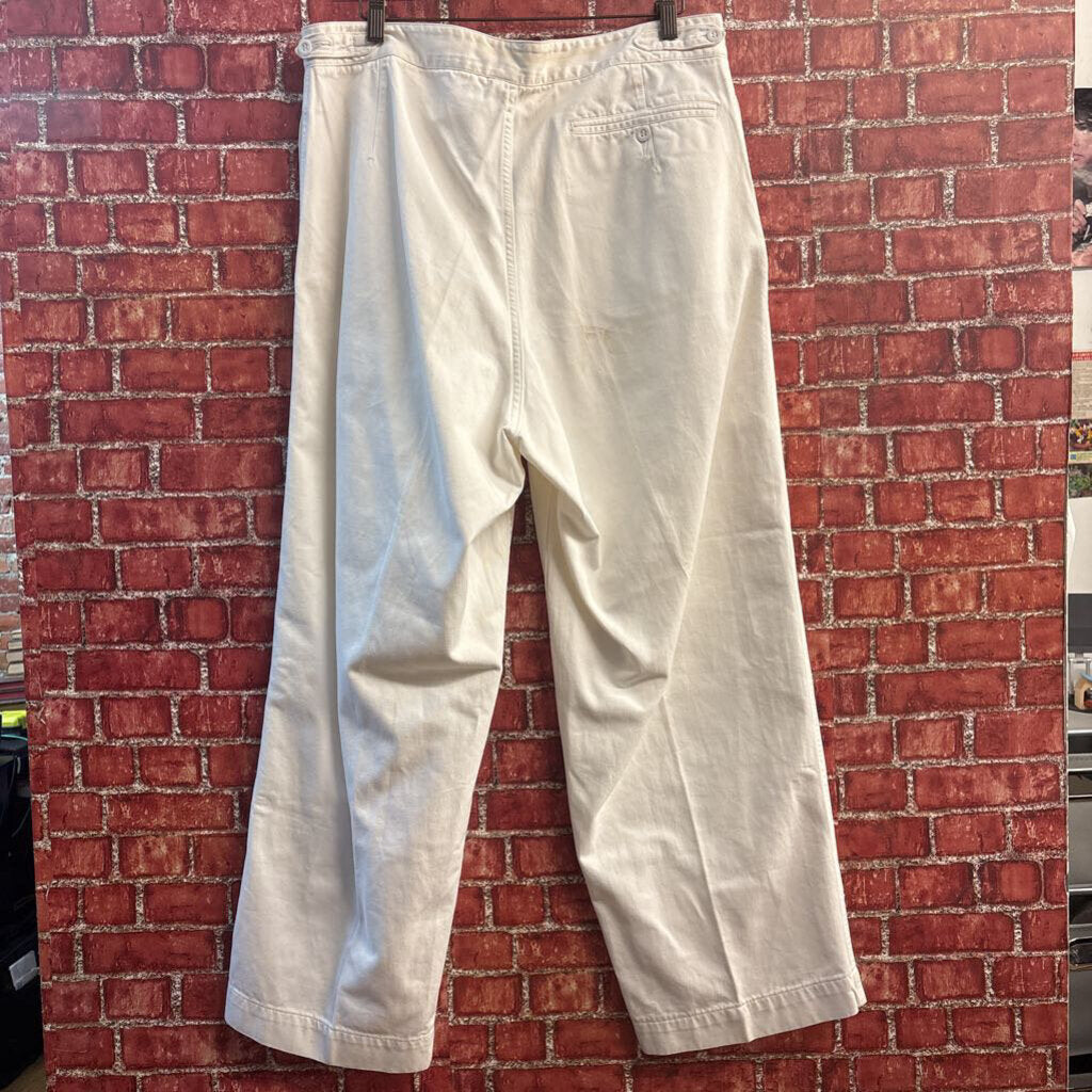 Vintage German Military Trousers 1967 White Size 21 AS-IS Men’s Size 34