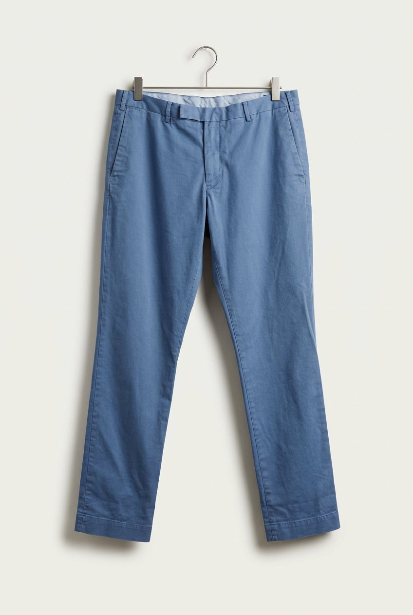 Polo Ralph Lauren Stretch Slim Fit Chino Trousers Light Blue Men’s Size 34