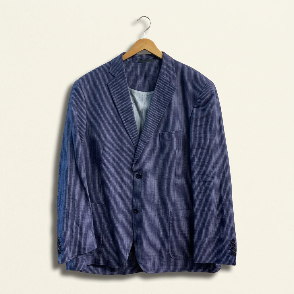 Max Clothing Blue Pinstripe Blazer Men’s Size 48