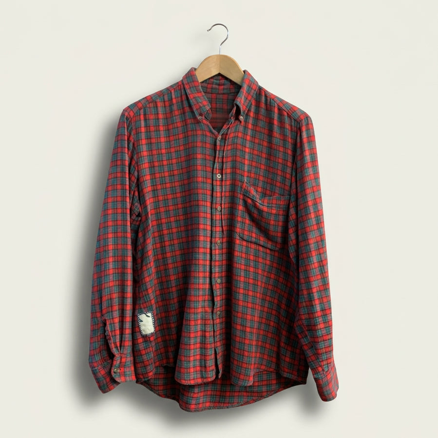 Diversity Repair Lab x Claybrooke Vintage Flannel Plaid Red/Green Men’s Size L