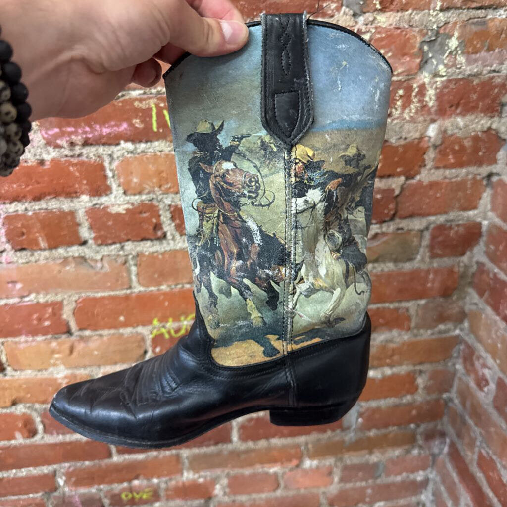 Seychelles Vintage Image Panted Cowboy Boots Size 6.5L