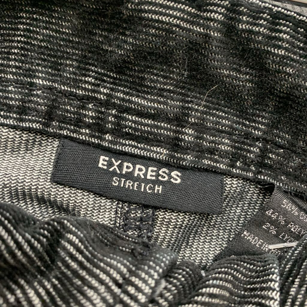 Express Black Corduroy Midi Skirt Ladies Size 3/4