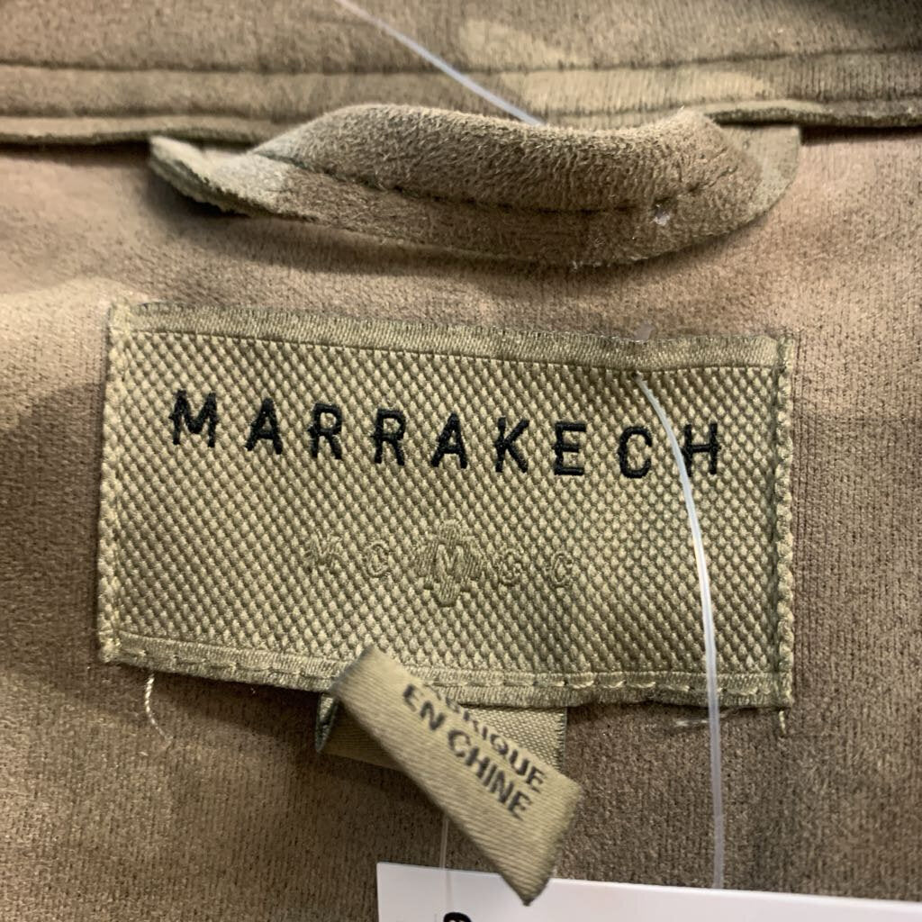 Marrakech Green Camo Moto Style Jacket Ladies Size S