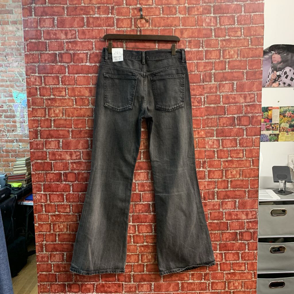 NWT Zara Black Relaxed Fit Jeans Ladies Size 4