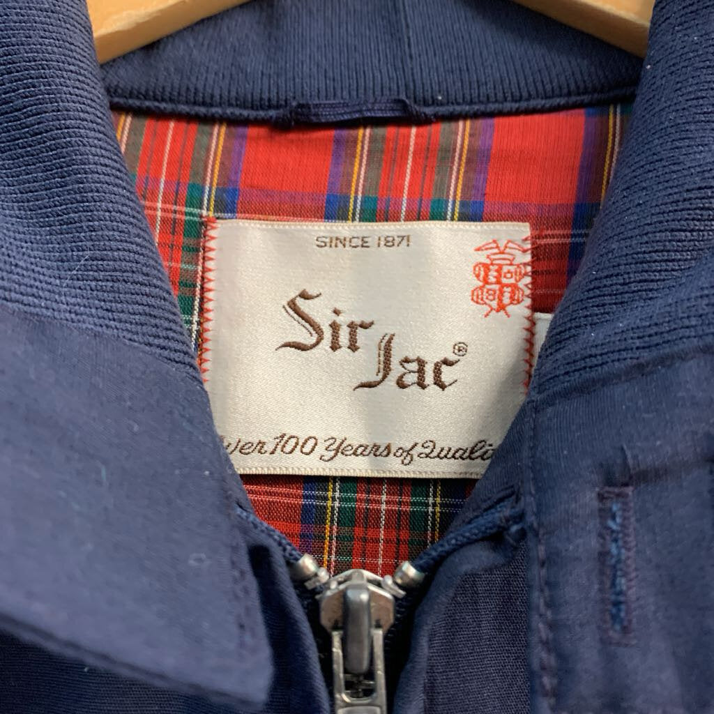 Sir Jac Vintage Jacket Zip Navy Size 38