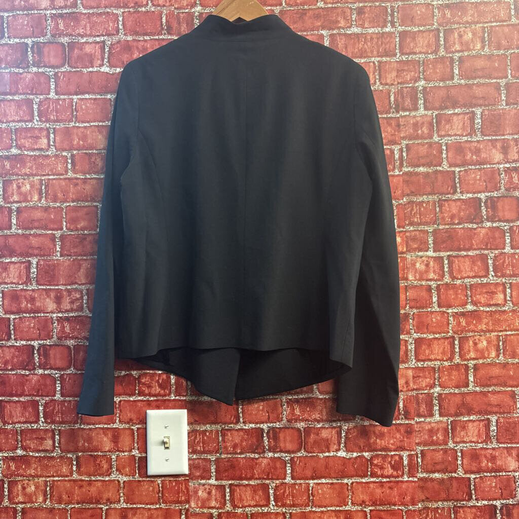 Eileen Fisher Blazer One Button Black Ladies Size 14