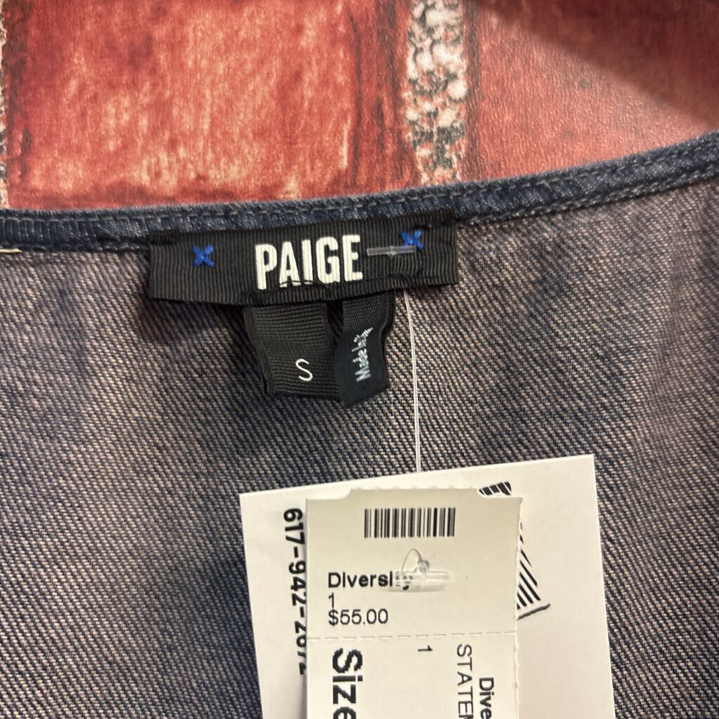 Paige Blue Denim Jumpsuit Ladies Size S