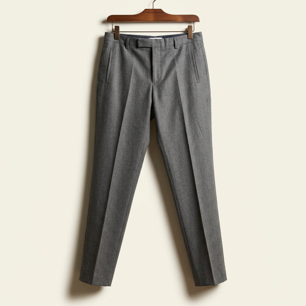 A.P.C. Trousers Herringbone Wool/Cotton Grey Men’s Size M