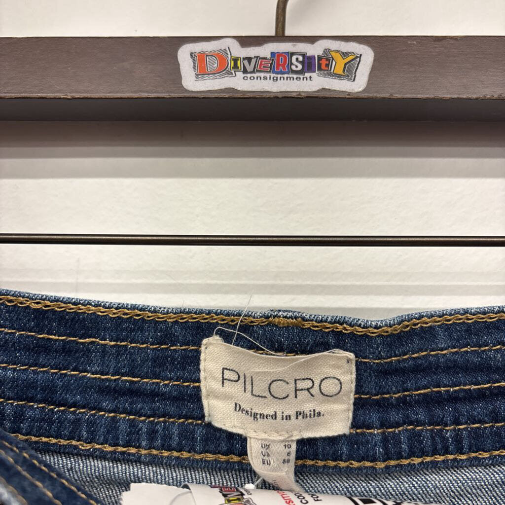 Pilcro Blue Denim Mini Skirt Ladies Size 6