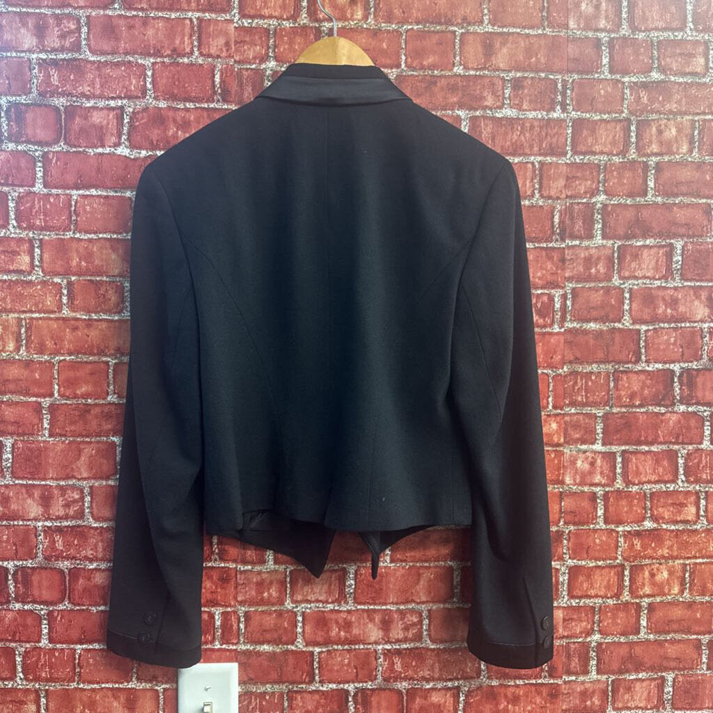 Henri Bendel Black Tuxedo Style Blazer Jacket Ladies Size P