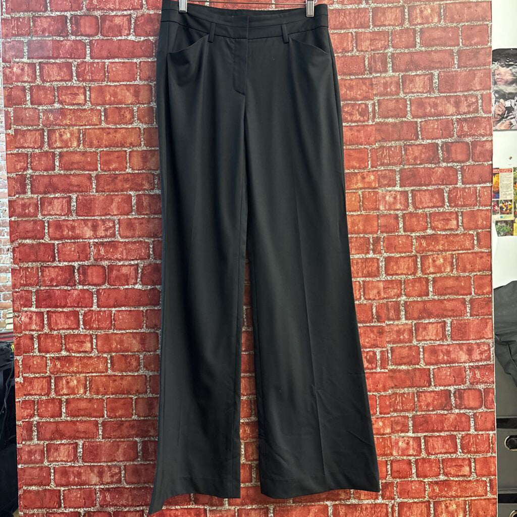 Theory Black Wool Trouser Pants Size 4