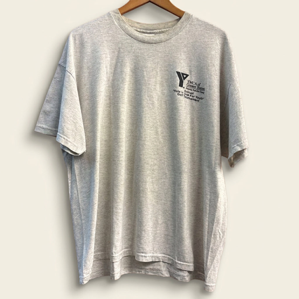 YMCA of Greater Boston Annual Golf Tournament Graphic T-Shirt Grey/Black Men’s Size XL