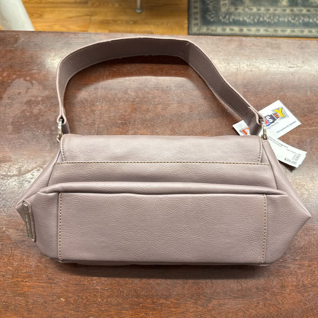 Vintage Nine West Faux Leather Shoulder Bag Purple