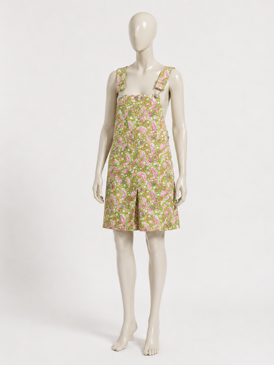 Lilly Pulitzer Overall Shorts Lobsters Green/Pink