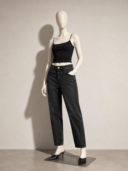 Levi's Altered Straight Leg Jeans Black Ladies Size 26