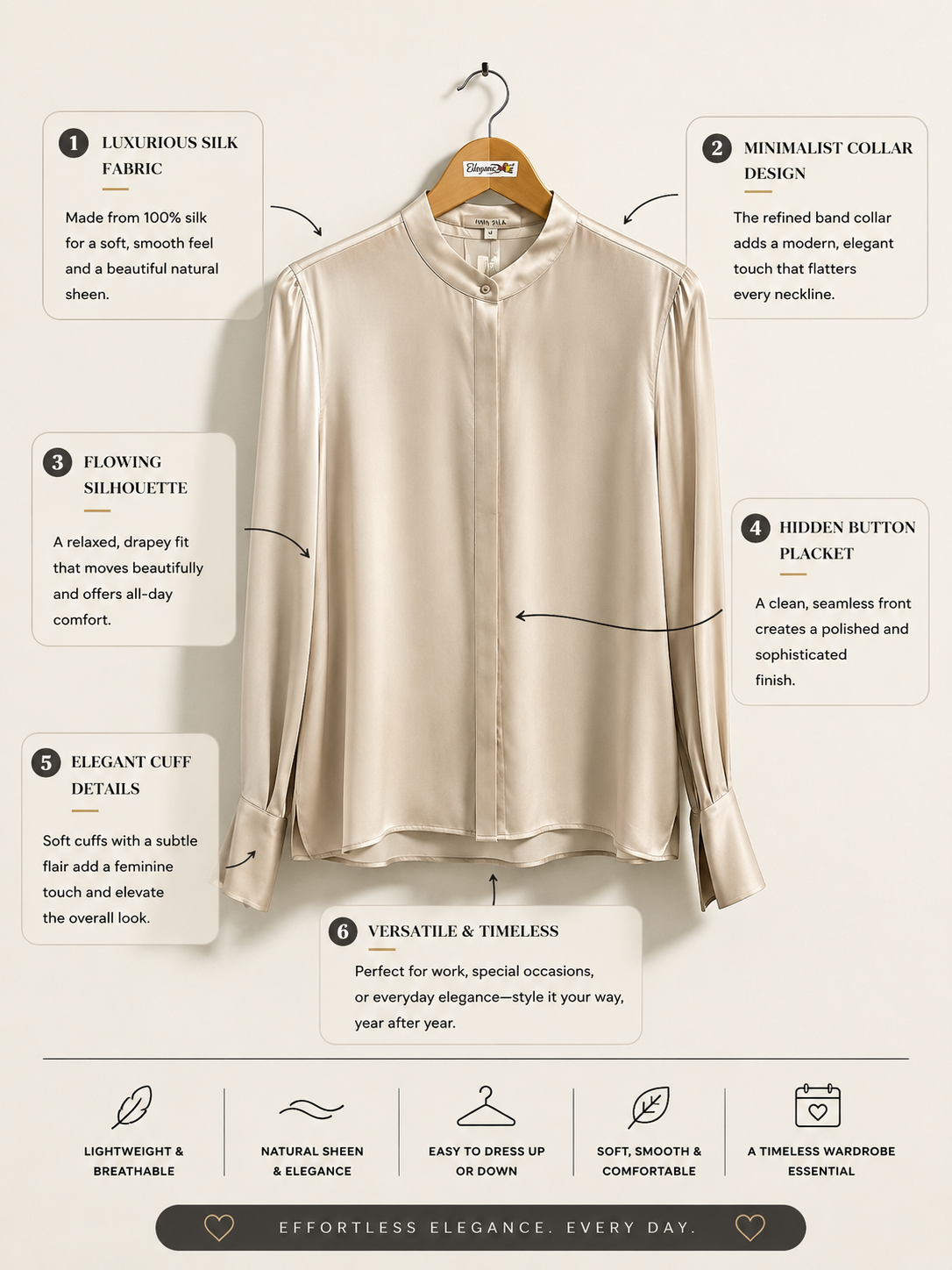 Allsaints Button Up Blouse Taupe Ladies Size 6