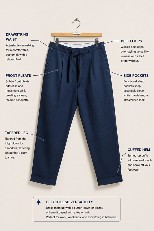 Officine Generale Trousers Belted Indigo Men’s Size 48
