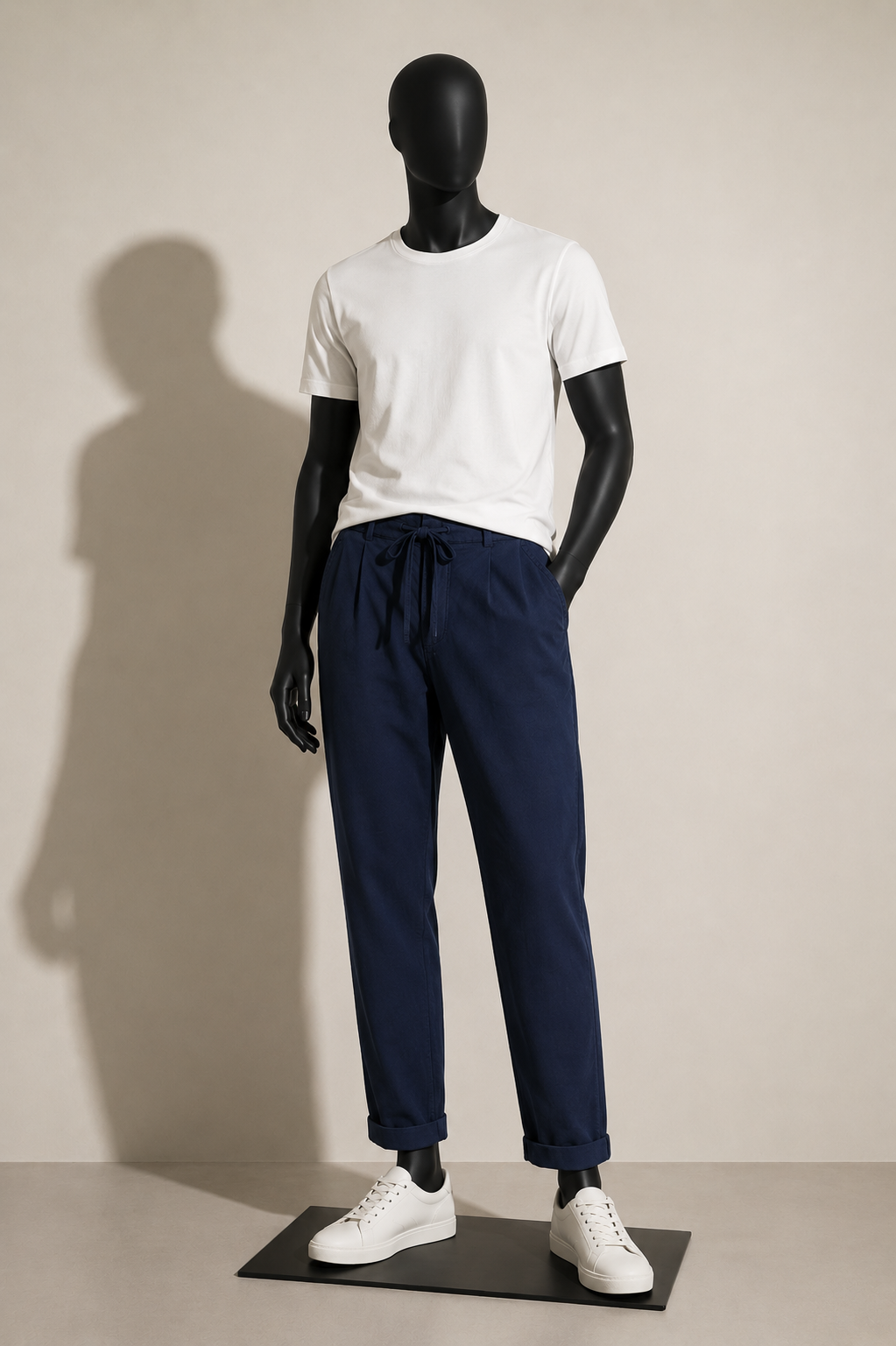 Officine Generale Trousers Belted Indigo Men’s Size 48
