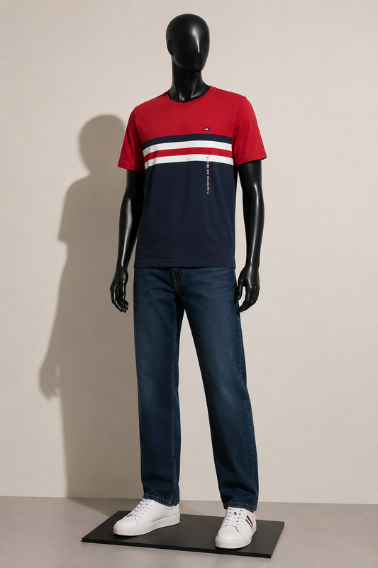 NWT Tommy Hilfiger Vintage Tee Red/Navy/White Men’s Size XL