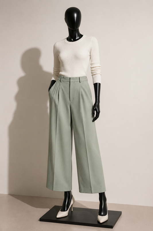 Uniqlo Green Wide Leg Pants Size M