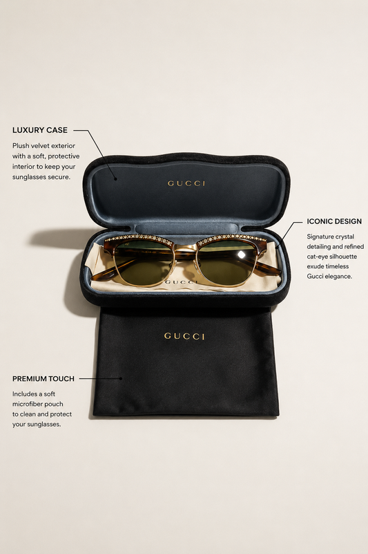 Diversity Repair Lab x Gucci Sunglasses Brown/Gold