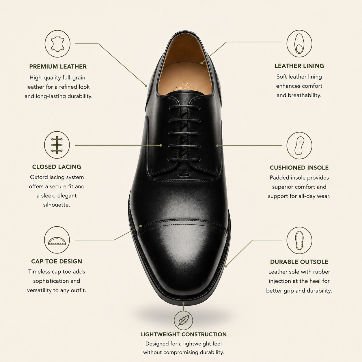 Berluti Black Leather Loafer Size 6M