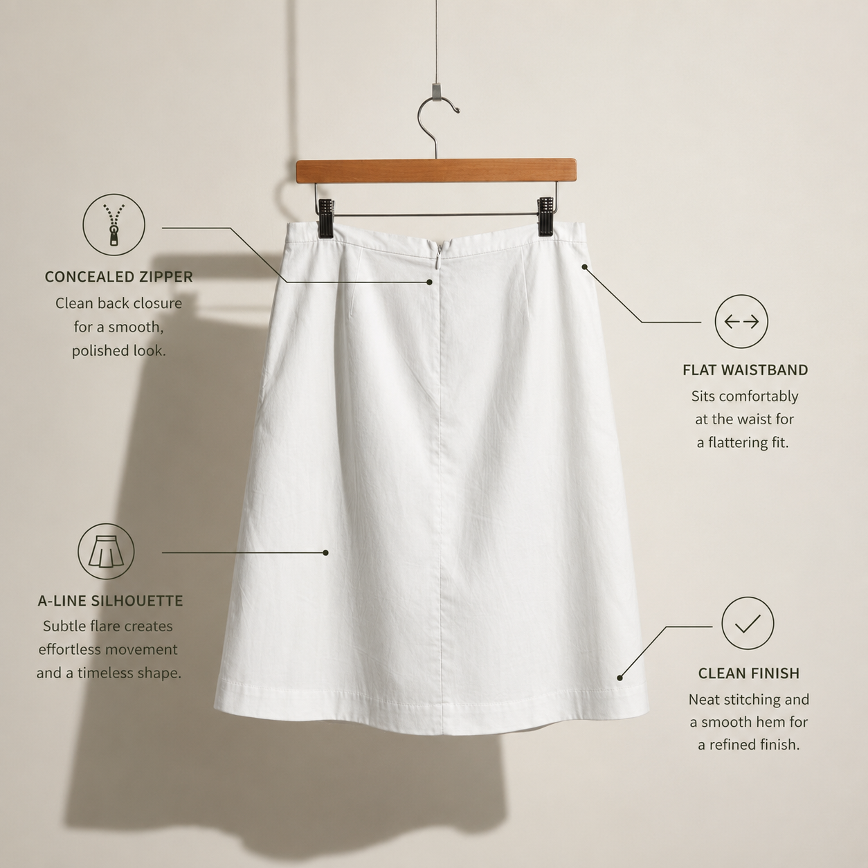 Michael Michael Kors Midi Skirt White Size 12